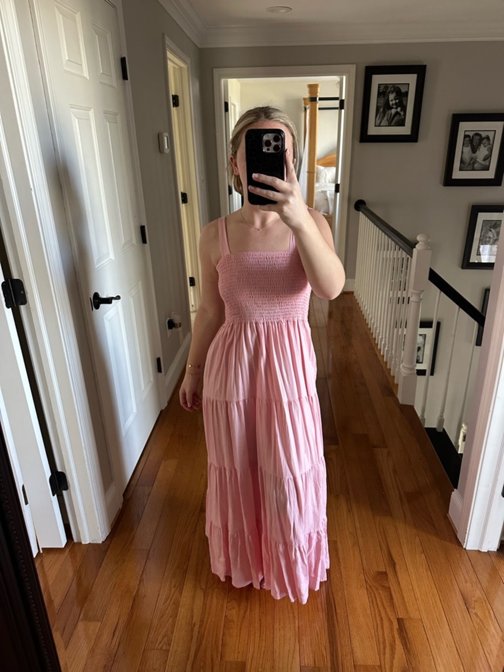 Boho Pink Maxi Dress - Women
